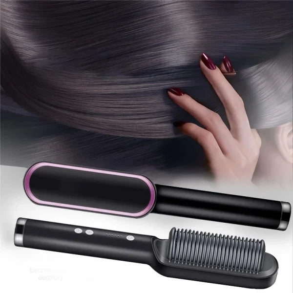 Hair Straightening Comb/brush, Curling Comb Dual-purpose Hair Straightener Styling Comb, Splint Does Not Damage The Inner Buckle For Professional Salon At Home