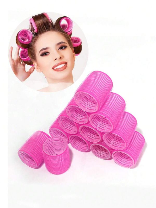 Magic Hair Roller Self-grip Holding Rollers Hairdressing Curlers Hair Design Sticky Cling Style (12 Pcs)