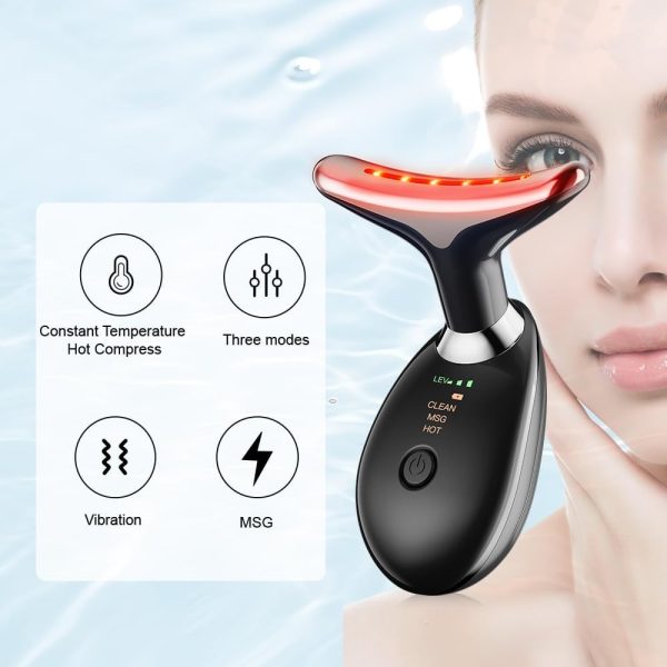 Massager For Face Lifting Facial Massagers Ems Neck Eye Massage Instrument Vibrator Microcurrents Red Light Therapy Anti Wrinkle