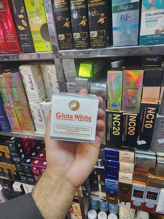 Gluta White Night Cream Extreme Strong Whitening And Anti-aging Night Cream