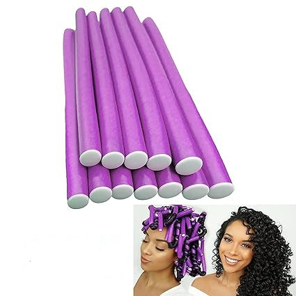 Pack Of 10 Hair Rollers Papilotten Hair Rollers, Curls Without Heat Foam Curlers For Women